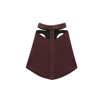 Limited edition-British Diamond Pet Cloth fashion wine-red diamond-studded for cats' clothing