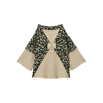 FORESTRY Series Pet Clothing Featuring Leopard Print And Zipped Bows Suitable For Dogs And Cats Trendy Fashion Items.