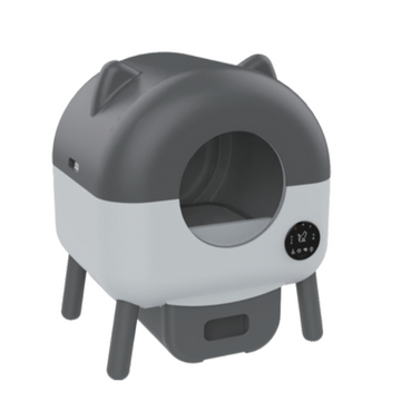 Bornown Dark-Grey Lid Smart Cat Litter Box