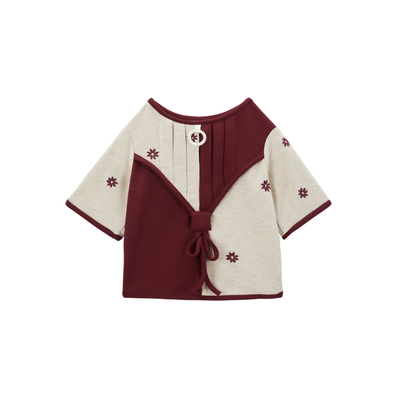 BLISS Series New Pet Fashion Cloth Hanfu With Floral Embroidery Pleated And Wrinkled pearl And Fabric Patches For Dogs And Cats Suitable For Festival Celebrations.