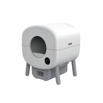 Bornown White Classical Lid Smart Cat Litter Box