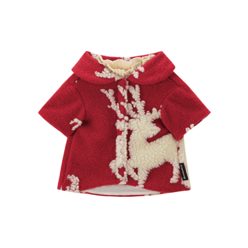 CHRISTMAS Series Bornown Red Reindeer Fleece Dog Sweater  Christmas Warm Pet Knit