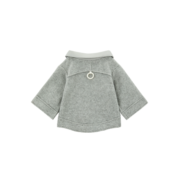 COZY Series Pet Cloth New Fall And Winter Pet Coat With Reversed Collar Beige Wool Fabric Pearl Accessories Suitable For Dogs And Cats For Warmth Preservation