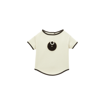 LOVE Series ”O“  Fashion Organic Cotton White Pets cute pattern clothes